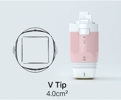 면적 4.0㎠ 의 V 팁 규격 안내